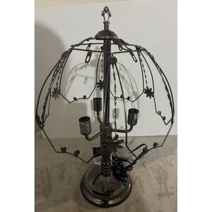 Vintage OK Lighting Touch Lamp 3 Way Dark Nickel Base Only No Panels 22" NEW